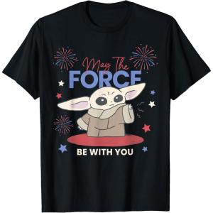 image:imageStar Wars The Mandalorian May The Force Be With You Firework TShirtBlack