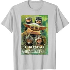 image:imageStar Wars The Mandalorian and Grogu Anzellan Droidsmiths TShirtSilver Grey