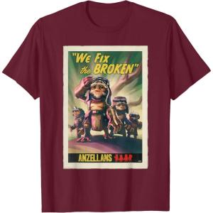 image:imageStar Wars The Mandalorian and Grogu Anzellans Fix the Broken TShirtBurgundy