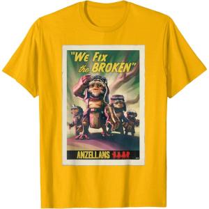 image:imageStar Wars The Mandalorian and Grogu Anzellans Fix the Broken TShirtGolden Yellow