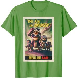 image:imageStar Wars The Mandalorian and Grogu Anzellans Fix the Broken TShirtGrass Green