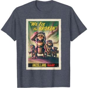 image:imageStar Wars The Mandalorian and Grogu Anzellans Fix the Broken TShirtHeather Blue