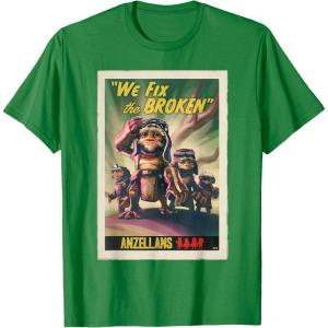 image:imageStar Wars The Mandalorian and Grogu Anzellans Fix the Broken TShirtKelly Green