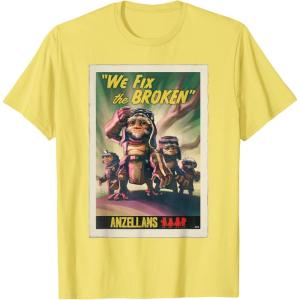 image:imageStar Wars The Mandalorian and Grogu Anzellans Fix the Broken TShirtLemon Yellow