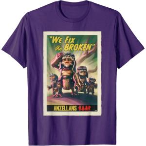 image:imageStar Wars The Mandalorian and Grogu Anzellans Fix the Broken TShirtPurple