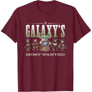 image:imageStar Wars The Mandalorian and Grogu Anzellans Wanted TShirtBurgundy