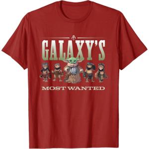 image:imageStar Wars The Mandalorian and Grogu Anzellans Wanted TShirtCranberry Red
