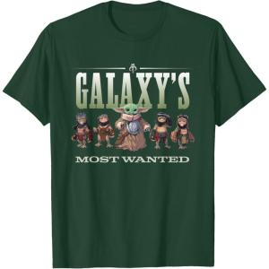image:imageStar Wars The Mandalorian and Grogu Anzellans Wanted TShirtDark Green