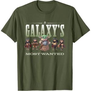 image:imageStar Wars The Mandalorian and Grogu Anzellans Wanted TShirtOlive Green