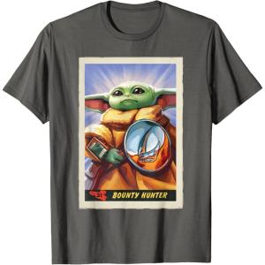 image:imageStar Wars The Mandalorian and Grogu Bounty Hunter Card 31 TShirtAsphalt Grey
