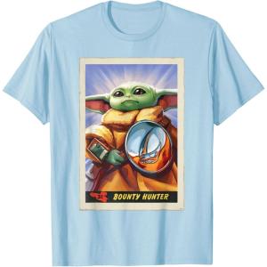 image:imageStar Wars The Mandalorian and Grogu Bounty Hunter Card 31 TShirtBaby Blue