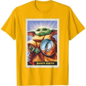image:imageStar Wars The Mandalorian and Grogu Bounty Hunter Card 31 TShirtGolden Yellow