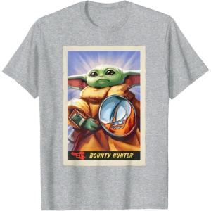 image:imageStar Wars The Mandalorian and Grogu Bounty Hunter Card 31 TShirtHeather Grey