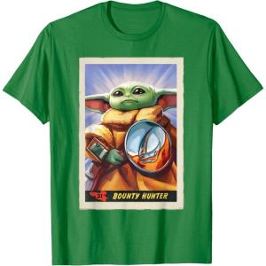 image:imageStar Wars The Mandalorian and Grogu Bounty Hunter Card 31 TShirtKelly Green