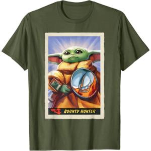 image:imageStar Wars The Mandalorian and Grogu Bounty Hunter Card 31 TShirtOlive Green
