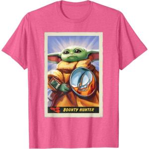 image:imageStar Wars The Mandalorian and Grogu Bounty Hunter Card 31 TShirtPink Heather