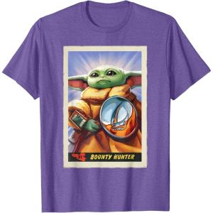 image:imageStar Wars The Mandalorian and Grogu Bounty Hunter Card 31 TShirtPurple Heather