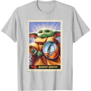 image:imageStar Wars The Mandalorian and Grogu Bounty Hunter Card 31 TShirtSilver Grey