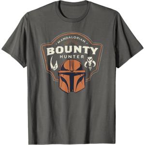 image:imageStar Wars The Mandalorian and Grogu Bounty Hunter Helmet TShirtAsphalt Grey