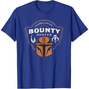 image:imageStar Wars The Mandalorian and Grogu Bounty Hunter Helmet TShirtRoyal Blue