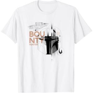 image:imageStar Wars The Mandalorian and Grogu Bounty Hunter Helmet TShirtWhite