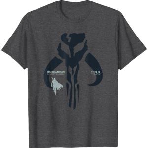 image:imageStar Wars The Mandalorian and Grogu Bounty Hunter TShirtDark Heather Grey