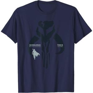 image:imageStar Wars The Mandalorian and Grogu Bounty Hunter TShirtNavy Blue