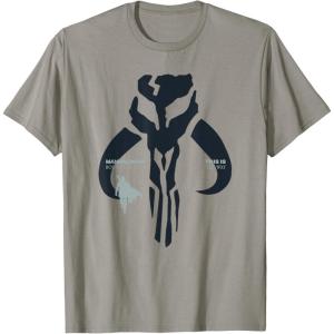 image:imageStar Wars The Mandalorian and Grogu Bounty Hunter TShirtSlate Grey