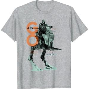 image:imageStar Wars The Mandalorian and Grogu Cool Tech Pose TShirtHeather Grey