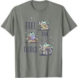 image:imageStar Wars The Mandalorian and Grogu Feel The Force Cute TShirtOlive Heather