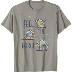 image:imageStar Wars The Mandalorian and Grogu Feel The Force Cute TShirtSlate Grey