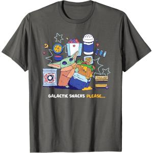 image:imageStar Wars The Mandalorian and Grogu Galactic Snacks Please TShirtAsphalt Grey