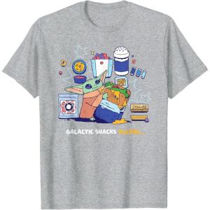 image:imageStar Wars The Mandalorian and Grogu Galactic Snacks Please TShirtHeather Grey