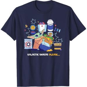 image:imageStar Wars The Mandalorian and Grogu Galactic Snacks Please TShirtNavy Blue