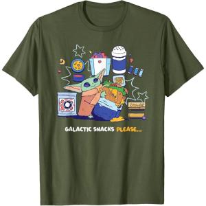 image:imageStar Wars The Mandalorian and Grogu Galactic Snacks Please TShirtOlive Green