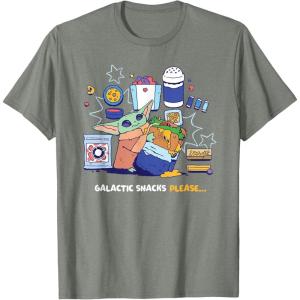 image:imageStar Wars The Mandalorian and Grogu Galactic Snacks Please TShirtOlive Heather