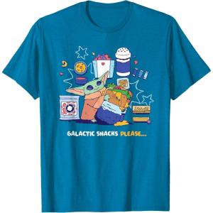 image:imageStar Wars The Mandalorian and Grogu Galactic Snacks Please TShirtSapphire Blue