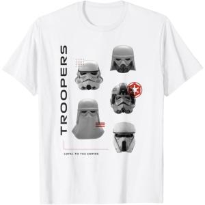 image:imageStar Wars The Mandalorian and Grogu Imperial Helmets Collage TShirtWhite