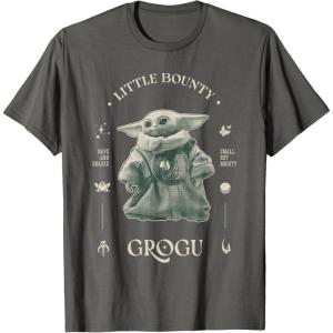 image:imageStar Wars The Mandalorian and Grogu Little Bounty Vintage TShirtAsphalt Grey