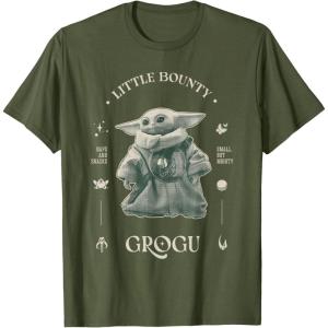 image:imageStar Wars The Mandalorian and Grogu Little Bounty Vintage TShirtOlive Green