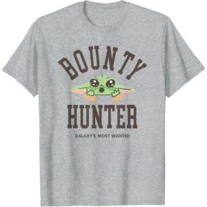 image:imageStar Wars The Mandalorian and Grogu Most Wanted Cute TShirtHeather Grey