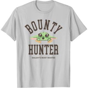 image:imageStar Wars The Mandalorian and Grogu Most Wanted Cute TShirtSilver Grey