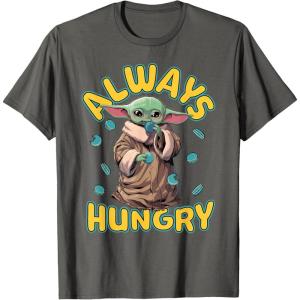 image:imageStar Wars The Mandalorian and Grogu Movie Always Hungry TShirtAsphalt Grey