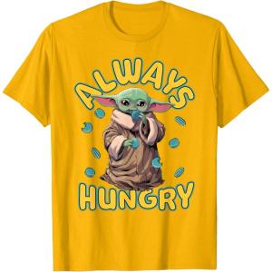 image:imageStar Wars The Mandalorian and Grogu Movie Always Hungry TShirtGolden Yellow
