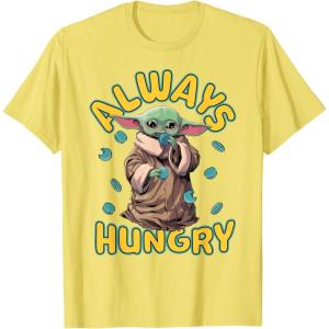 image:imageStar Wars The Mandalorian and Grogu Movie Always Hungry TShirtLemon Yellow