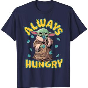 image:imageStar Wars The Mandalorian and Grogu Movie Always Hungry TShirtNavy Blue
