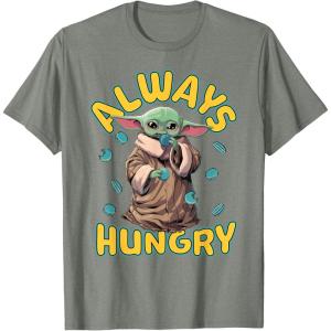 image:imageStar Wars The Mandalorian and Grogu Movie Always Hungry TShirtOlive Heather