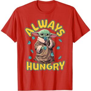 image:imageStar Wars The Mandalorian and Grogu Movie Always Hungry TShirtRed