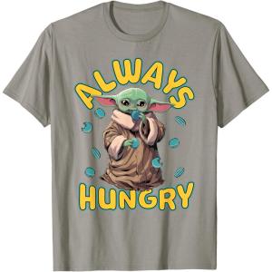 image:imageStar Wars The Mandalorian and Grogu Movie Always Hungry TShirtSlate Grey