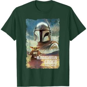image:imageStar Wars The Mandalorian and Grogu Movie Classic Poster Art TShirtDark Green
